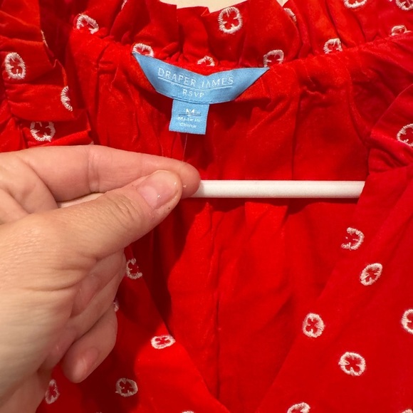 NEW Draper James Ruffle Neck Tiered Dress. - Picture 4 of 7